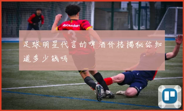 足球明星代言的啤酒价格揭秘你知道多少钱吗