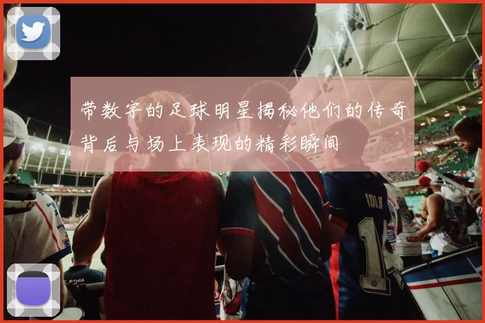 带数字的足球明星揭秘他们的传奇背后与场上表现的精彩瞬间